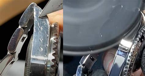 rolex buckle scratches|removing scratches from Rolex bracelet.